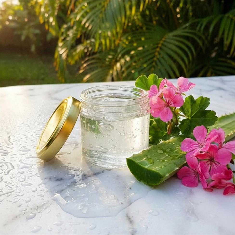 Gel Aloè vera au Géranium Rosat - Hydrate, apaise & répare