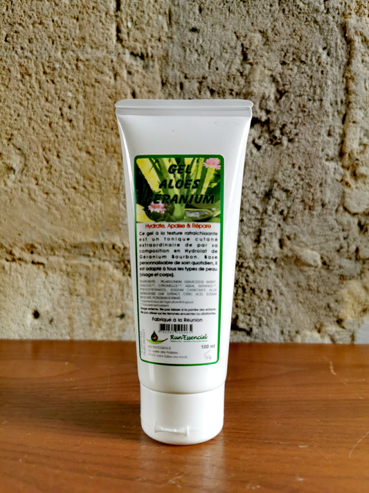 Gel Aloès au Géranium Bourbon - Hydrate, apaise & répare