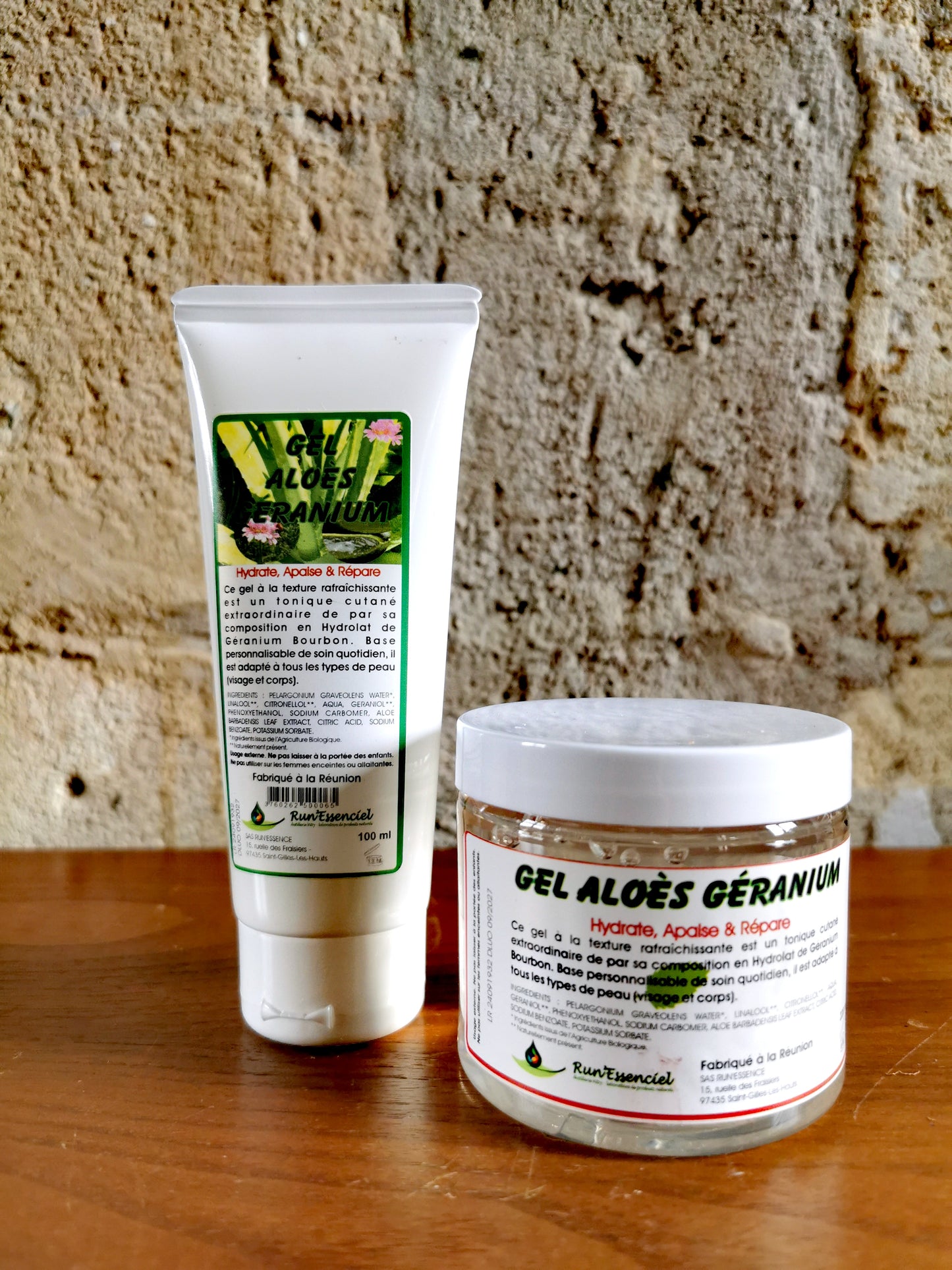 Gel Aloès au Géranium Bourbon - Hydrate, apaise & répare